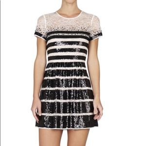 BCBGMAXAZRIA Tasi Sequin Party Dress